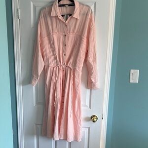 Pilcro Light Pink Long Sleeve Dress